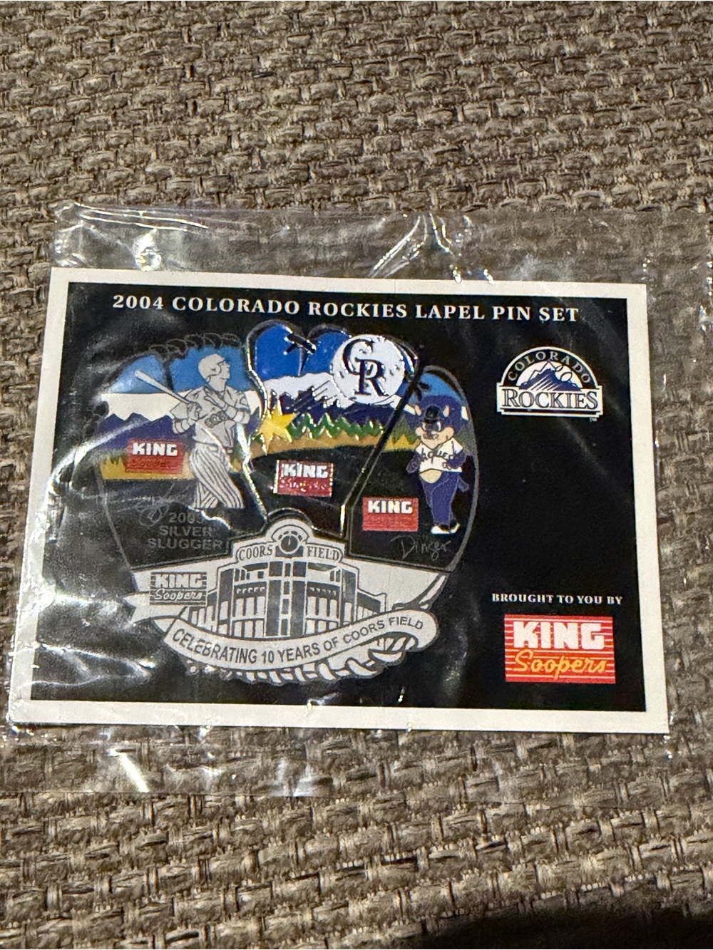 Colorado Rockies 2004 Lapel Pin - King Soopers Edition - Multi-Color